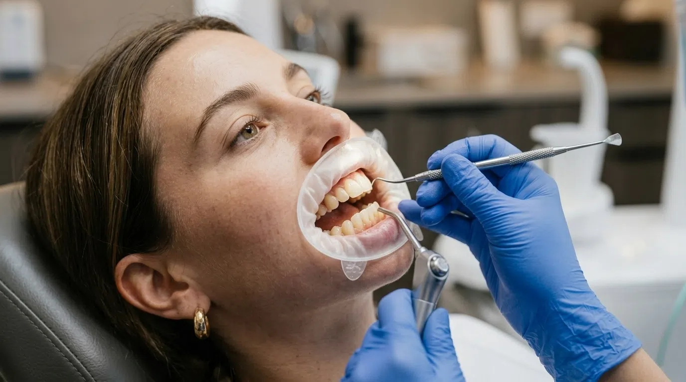 Procedimento de facetas de resina feito no consultório do Dr. Gustavo Lizarelli Dentista em Ribeirão Preto.