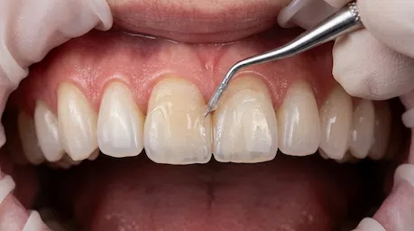 Procedimento minimamente invasivo de facetas de resina feitas com dentista em Ribeirão Preto.