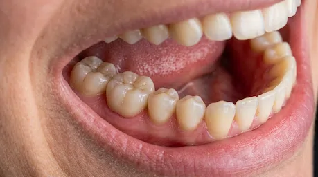 Resultado estético natural para restauração dentária em Ribeirão Preto. Feito com total profissionalismo no consultório odontológico do Dr. Gustavo Lizarelli dentista.