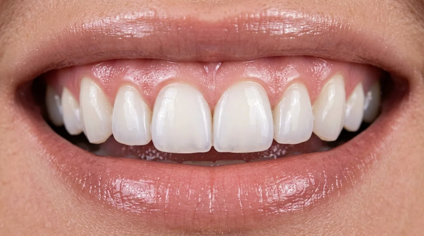 Resultado final de facetas de resina após o passo a passo no consultório do Dentista Dr. Gustavo Lizarelli em Ribeirão Preto.